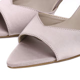 Herlina Pointed Toe Slingback Heels (Mauve)