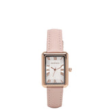 Sophia Rose Gold Leather Analogue Watch (Pink)