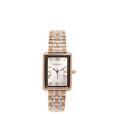 Sophia Rose Gold Metal Analogue Watch (Salmon)