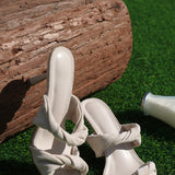 Camille Soft Suede Heels (Beige)