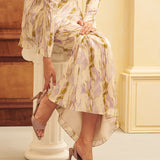 Herlina Pointed Toe Slingback Heels (Mauve)