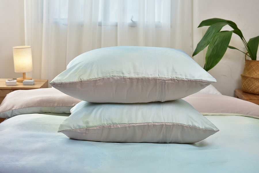 Nurita Harith Make-Believe Pillowcases Set (2pcs) Aquamarine