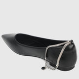 Joisse Pointed Toe Ballerina & Flats (Black)