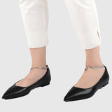 Joisse Pointed Toe Ballerina & Flats (Black)