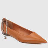Joisse Pointed Toe Ballerina & Flats (Caramel)