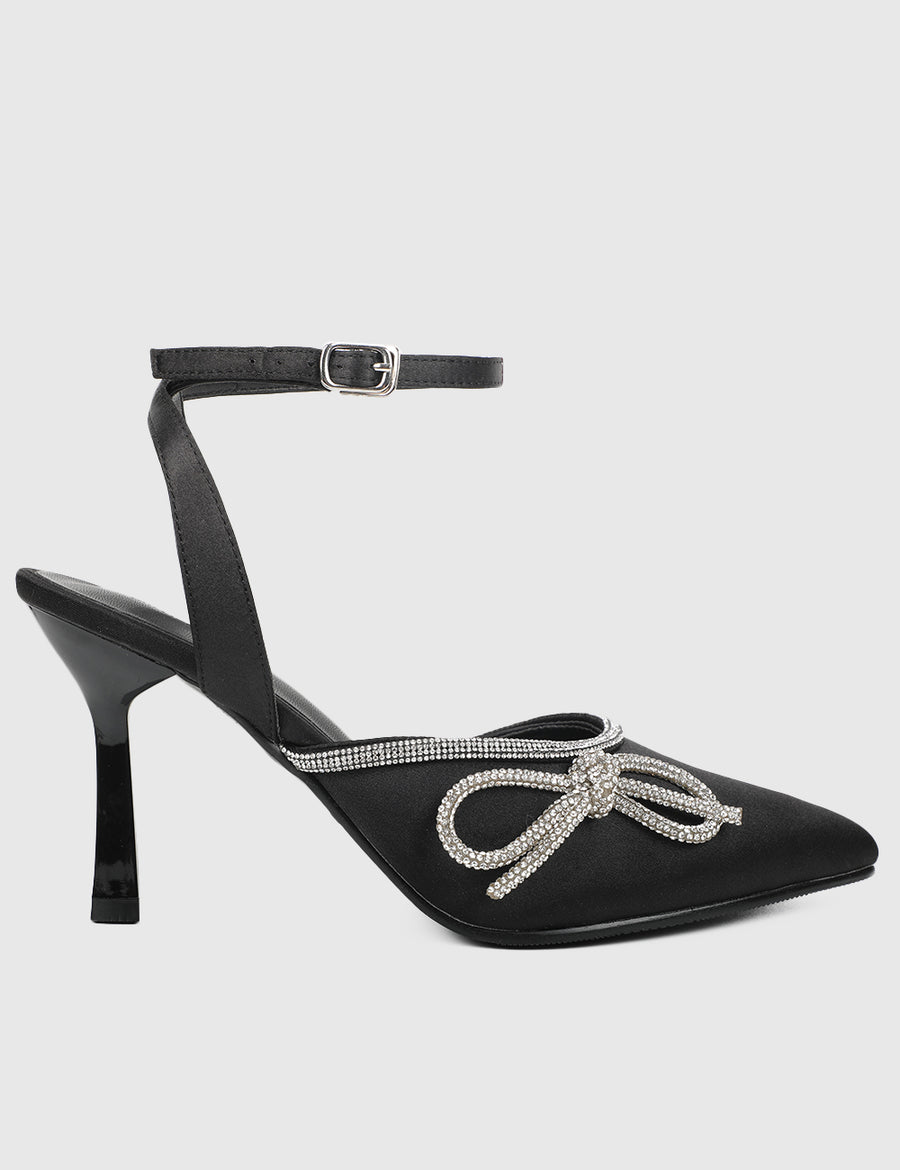Marlie Pointed Toe Heels (Black)