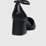 Edythe Pointed Toe Heels (Black)