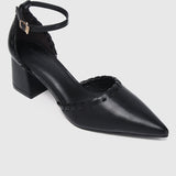 Edythe Pointed Toe Heels (Black)