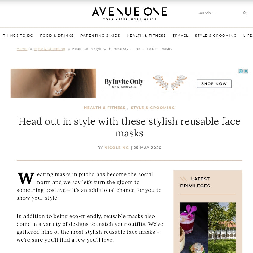 As Seen In: Avenue One Singapore (May 2020)