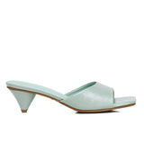 Millie Slip On Heels (Light Green)