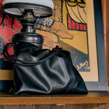 Ailee Drawstring Bucket Bag (Black)