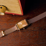 Zara Rose Gold Mesh Analogue Watch (Salmon)