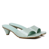 Millie Slip On Heels (Light Green)