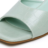 Millie Slip On Heels (Light Green)