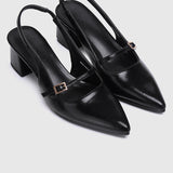 Leila Pointed Toe Heels (Black)