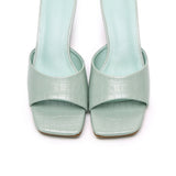 Millie Slip On Heels (Light Green)