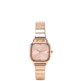 Adelie Rose Gold Stainless steel Analog Watches (Salmon)