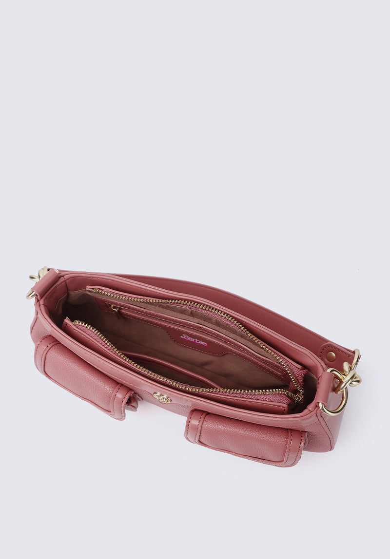 Barbie Sunset Doll Baguette Bag (Pale Red Violet)