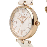 Barbie Your Fave! Rose Gold Leather Analog Watch (White)