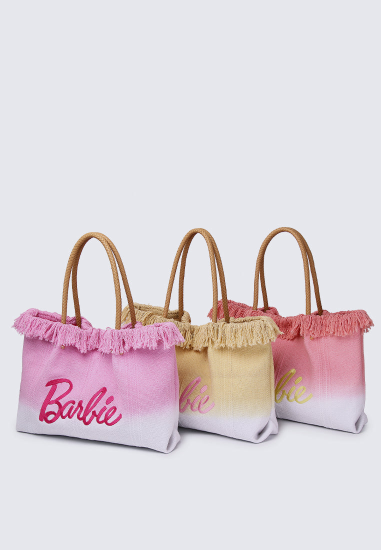 Barbie™ is on Vacation Tote (Fluorescent Pink)