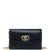 Barbie™ My Piece of Love Chain-Strap Tri-Fold Wallet (Black)