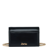 Barbie™ My Piece of Love Chain-Strap Tri-Fold Wallet (Black)