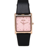 Barbie™ Dolled Up  Rose Gold Leather Analog Watch (Black)