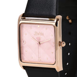 Barbie™ Dolled Up  Rose Gold Leather Analog Watch (Black)