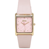 Barbie™ Dolled Up  Gold Leather Analog Watch (Pink)