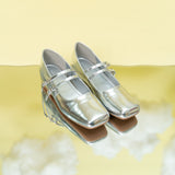 Eleanor Mary Jane Wedges (Silver)