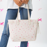 Tie A Ribbon Tote Bag (Beige)