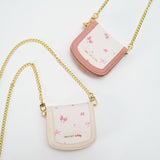 Ribbon Breeze Chain-Link Mini Wallet (Pink)