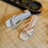 Rohana Knotted Heels (Almond)