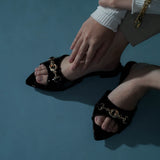 Beatrice Knot Slip Ons Ballerina & Flats (Espresso)