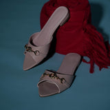 Beatrice Knot Slip Ons Ballerina & Flats (Pink)