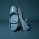 Aelia Rounded Toe Flats & Ballerina (Light Blue)