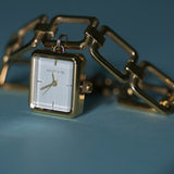 Scarlett Stainless Steel Chain Bracelet Watch (Gold)