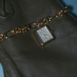 Stella Stainless Steel Chain Bracelet Watch (Gold)