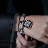 Scarlett Stainless Steel Chain Bracelet Watch (Silver)