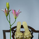 Vivienne Floral Heels (Mustard)