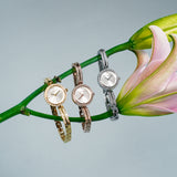 Yuna Rhinestone Analog Watch (Gold)