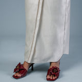 Reese Floral Sandals Heels (Maroon)