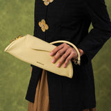 Hattie Flap Shoulder Bag (Light Yellow)