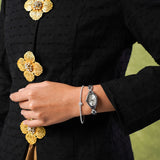 Rebecca Classic Bracelet Analog  Watch with Bracelet Set (Silver)