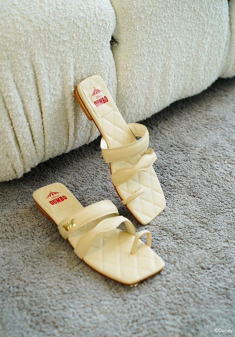 Disney Dumbo Wonders Above Open Toe Sandals & Flip Flops (Light Yellow)