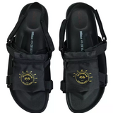 Happy Go Getters Women Open Toe Sandals & Flip Flops (Black)