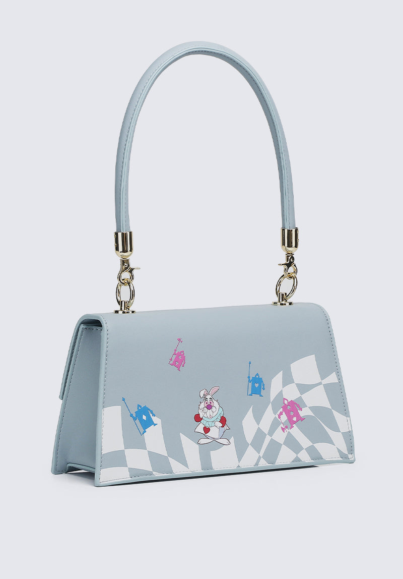 Disney Alice in Wonderland Awaits Top Handle Bag (Light Blue)