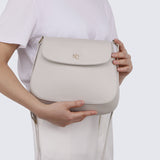 Kale Hobo Shoulder Bag (White)