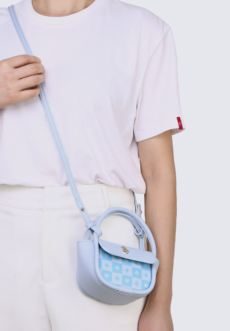 Disney Alice in Wonderland Lost in Wonderland Mini Top Handle Bag (Light Blue)