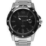 Hewez Metal Analog Watch (Silver)